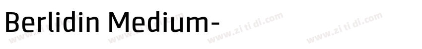 Berlidin Medium字体转换